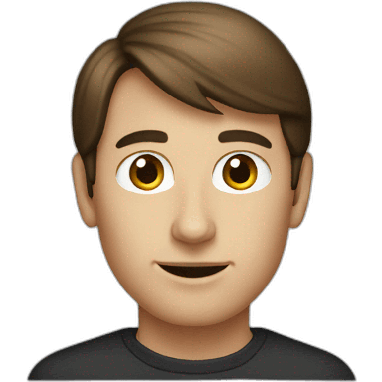 steve jobs young with brown hair emoji