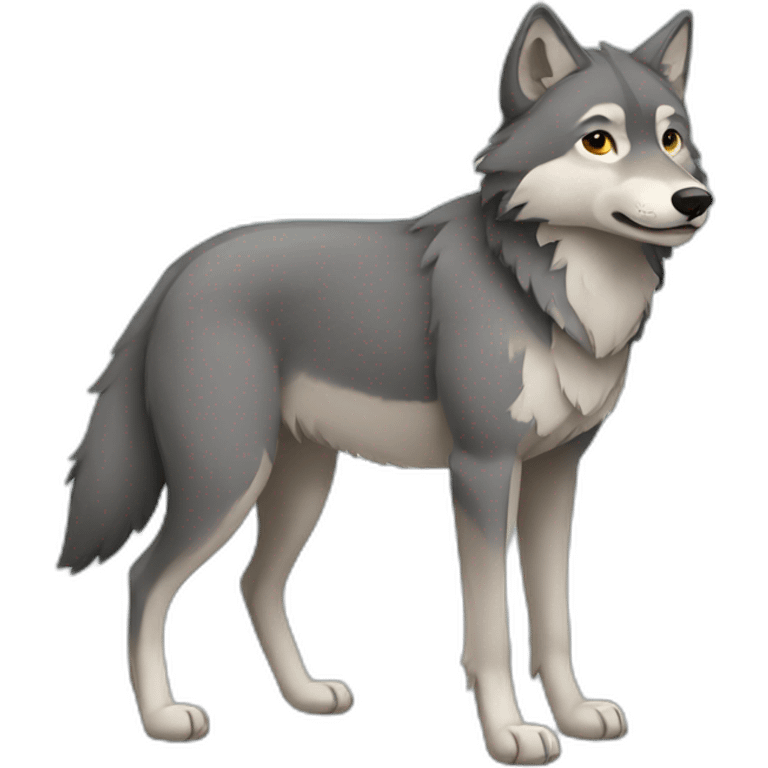 pregnant wolf emoji