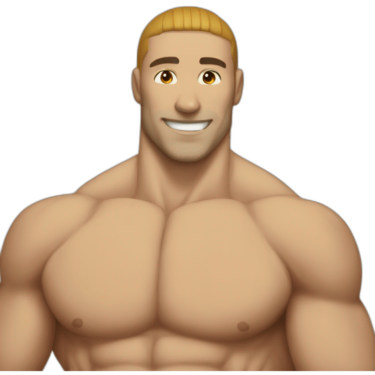 buff man body waterpolo flexong emoji