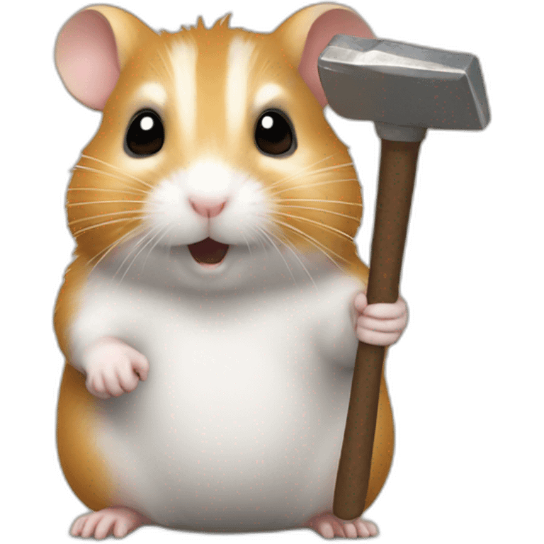 Hamster with the hammer  emoji