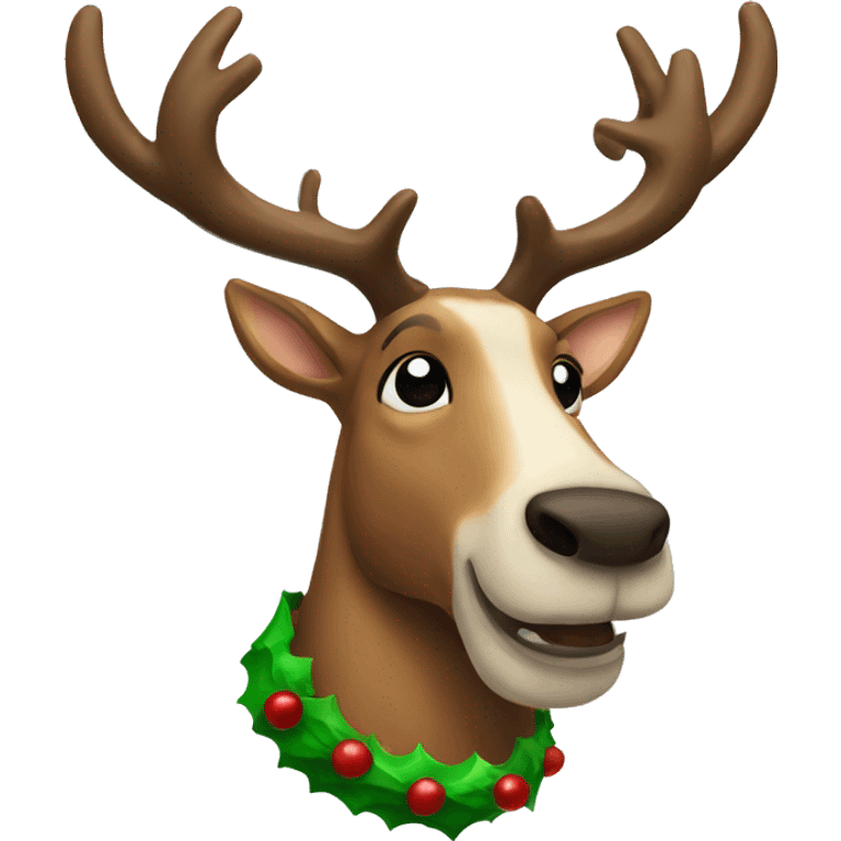 Raindeer christmas emoji