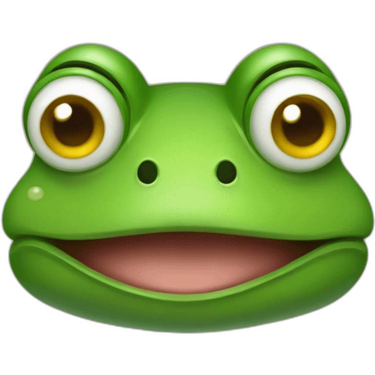 a frog with a mustach emoji