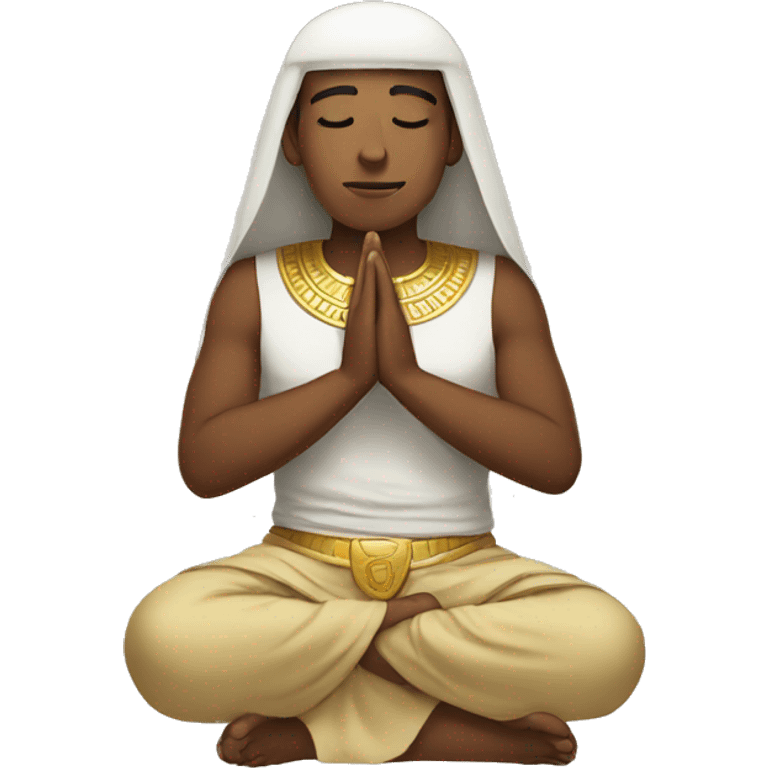 Egyptian praying emoji