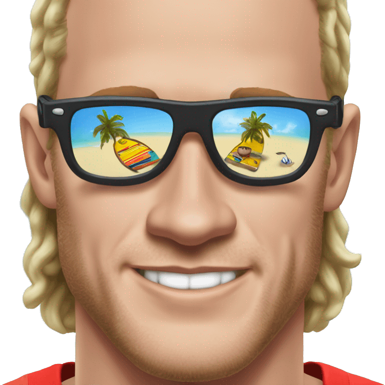 Jonathan toews as beach bum emoji