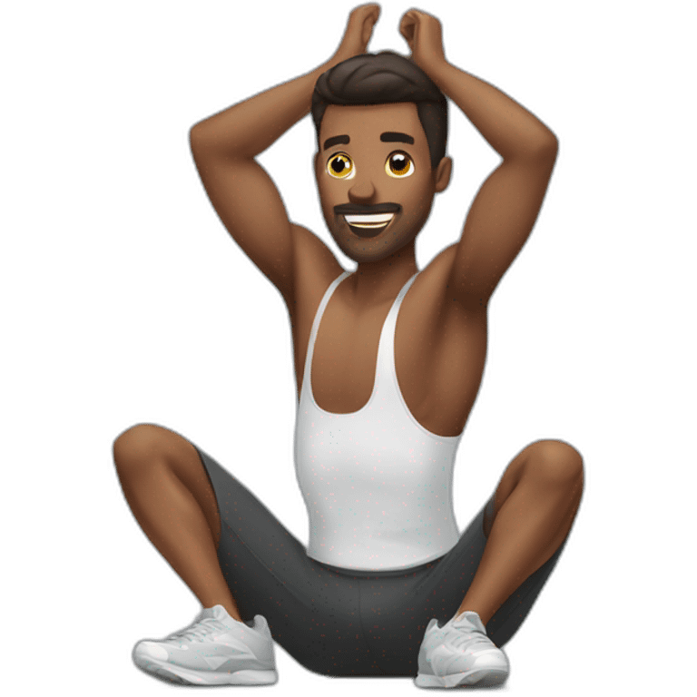 man doing sit ups emoji