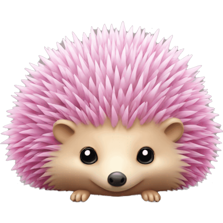 a hedgehog with big pink butterfly wings emoji