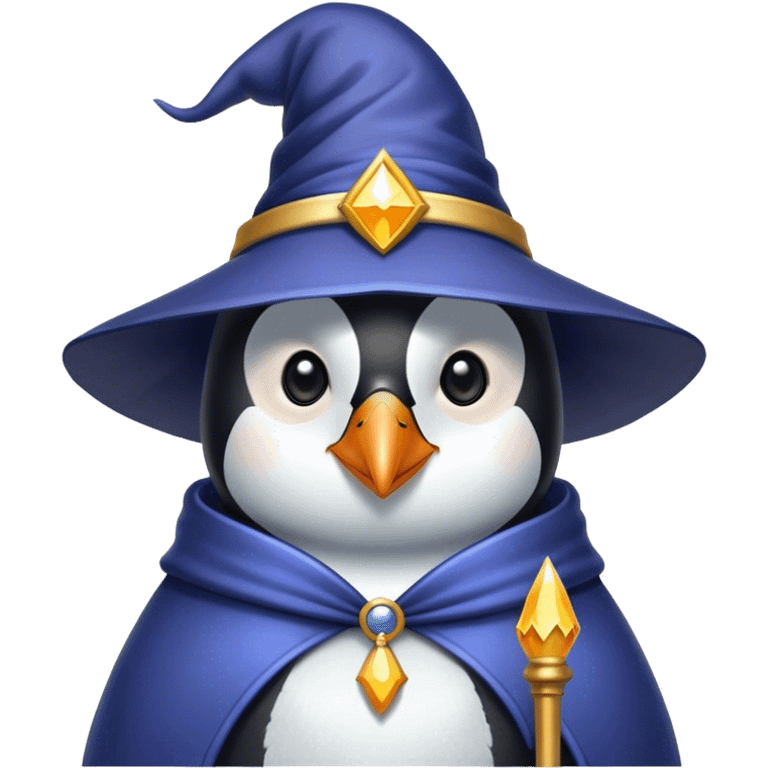 Penguin Wizard emoji