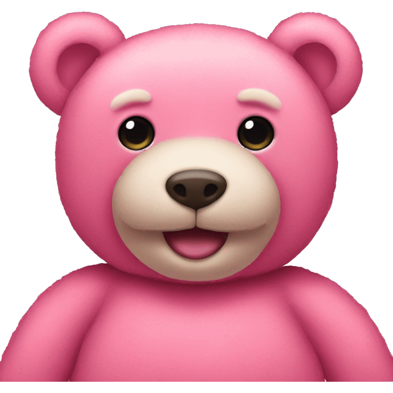 pink teddy bear emoji