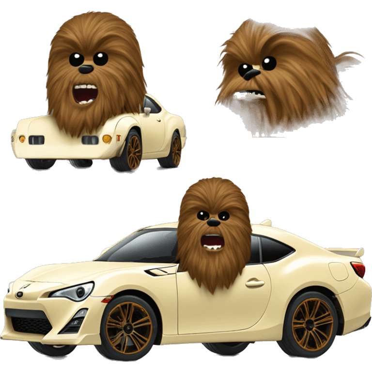 Hot wheel furry Chewbacca Toyota 86 furry finish all over  emoji