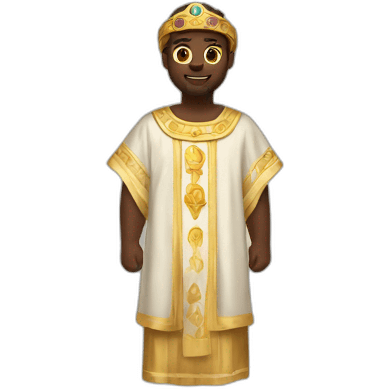 radiant high-fashion tunic of the Biblical times emoji