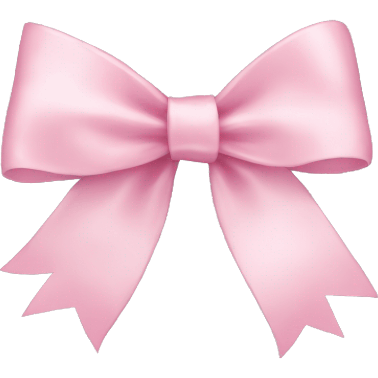 light pink ribbon bow emoji