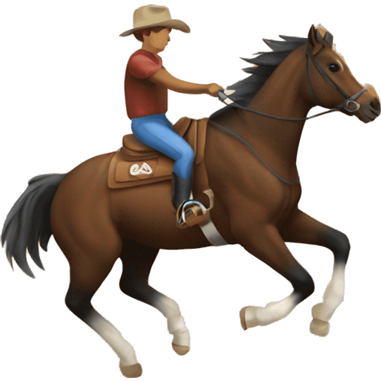 Horse barrel racing  emoji