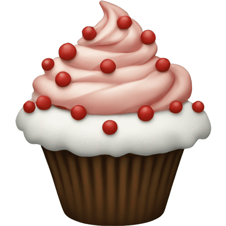 A Christmas cupcake  emoji