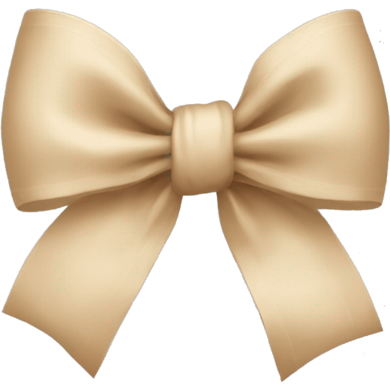  beige bow emoji