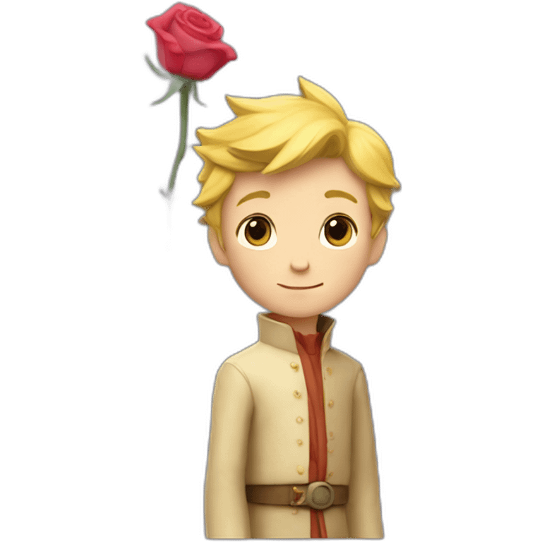 Le petit prince et sa rose emoji