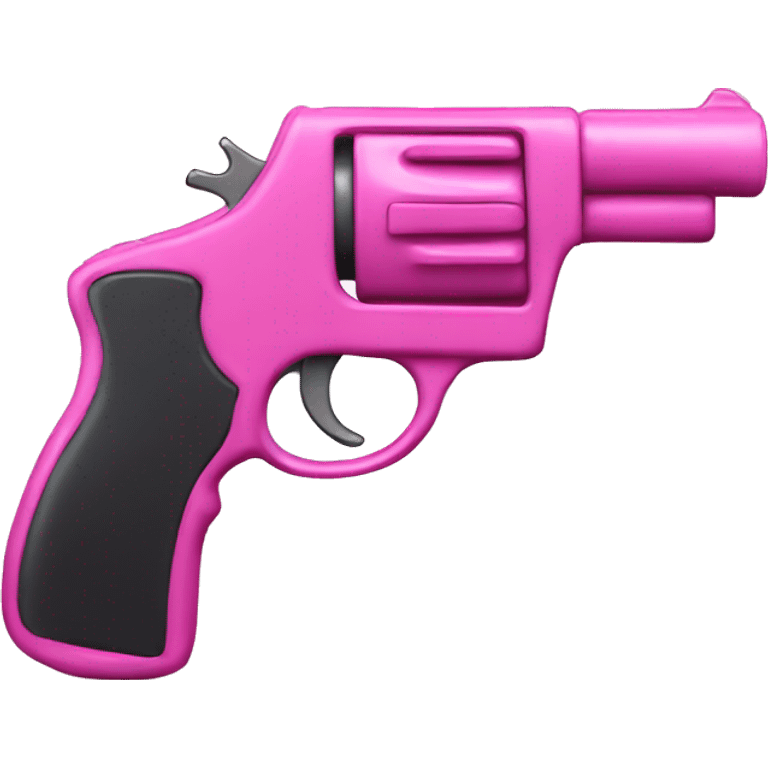 pink gun with a perspective on a slight angle emoji