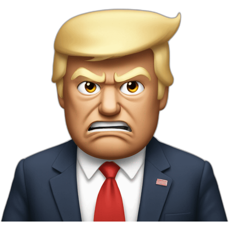 Donald trump angry emoji