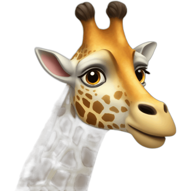 Coeur girafe emoji