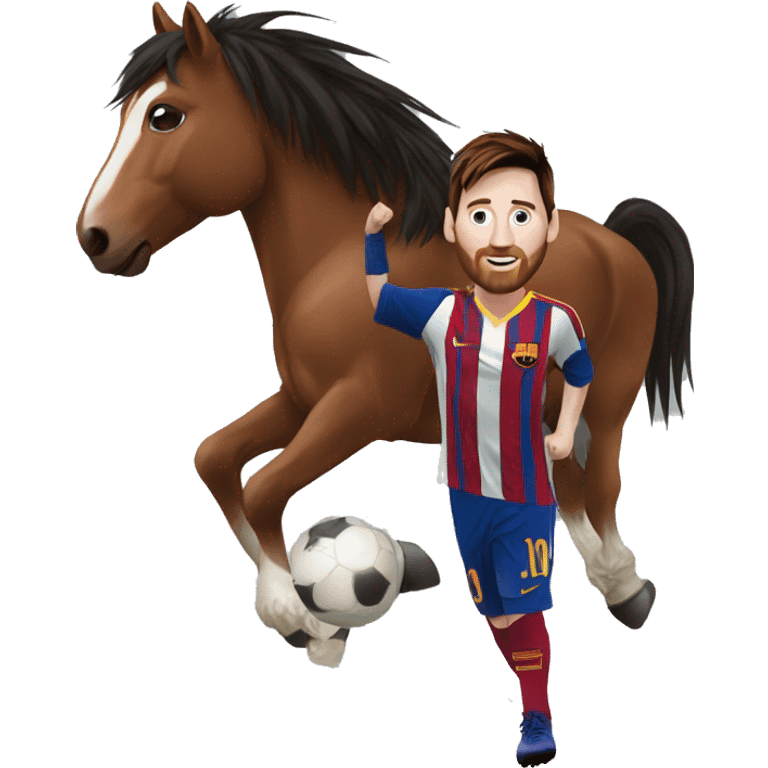 Messi a cheval emoji