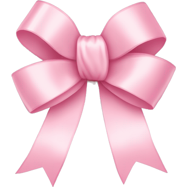 light pink ribbon bow emoji