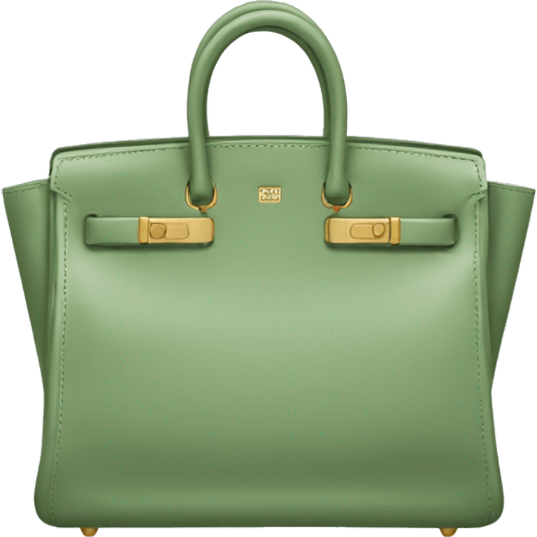 sage green birkin bag emoji