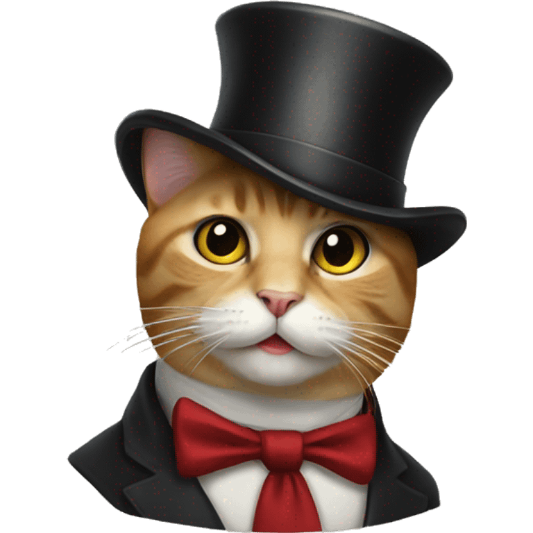 cat with tophat emoji