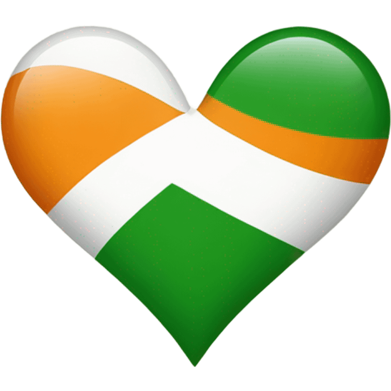 irish flag heart emoji