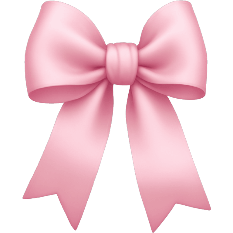 light pink bow on light pink bow emoji