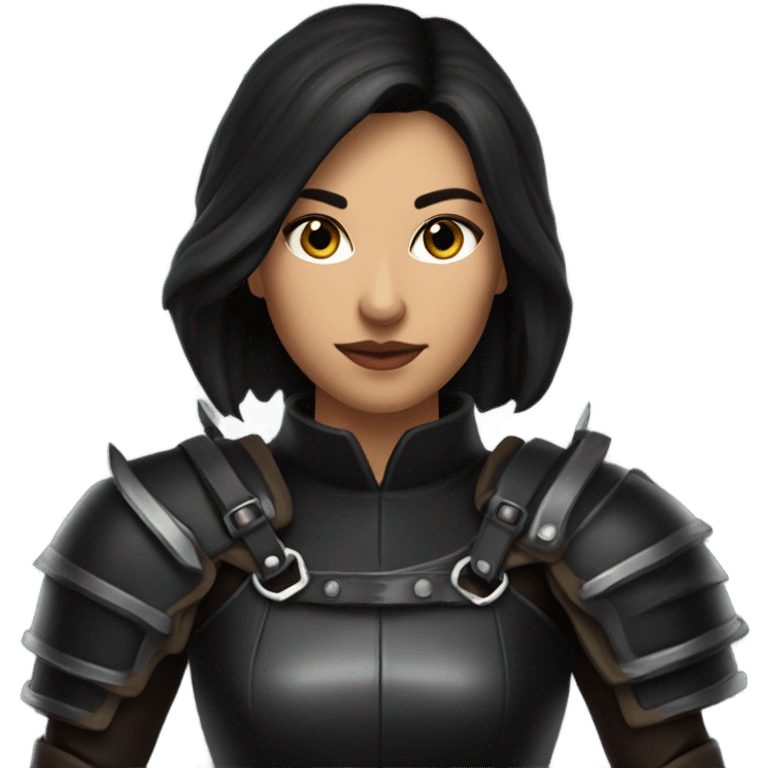 dnd female rogue dark hair emoji