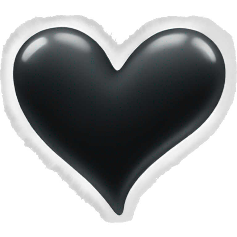 Black heart with white Sparks emoji