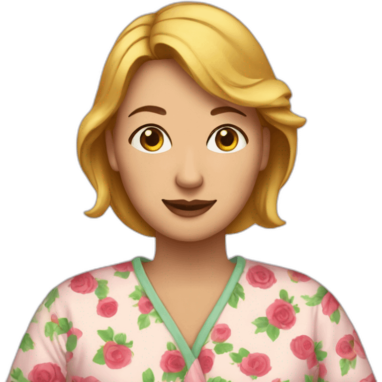 Magrnd mère en pyjama emoji