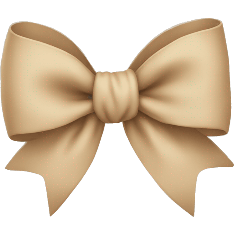 beige bow emoji