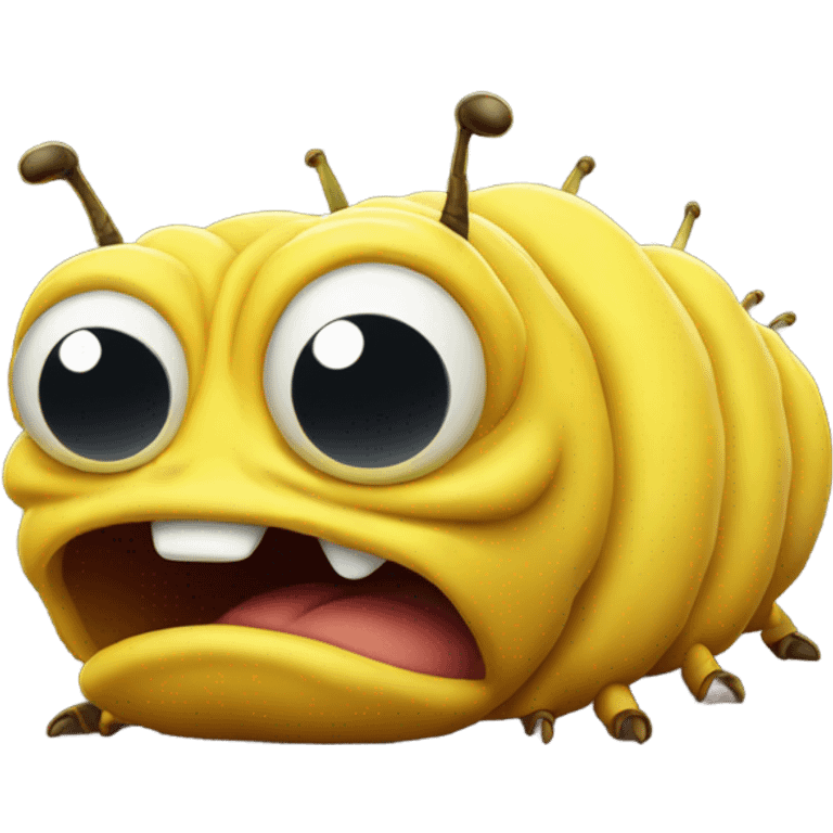 Angry yellow caterpillar emoji