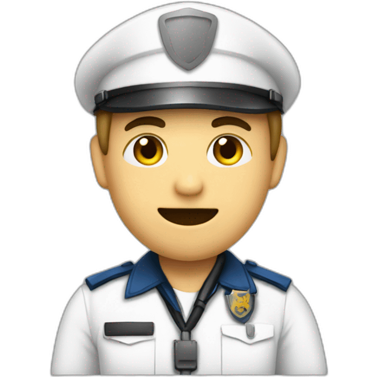 Infirmiere qui embrasse policier emoji