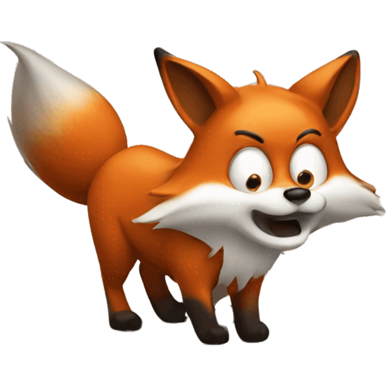 Fox making big farts emoji