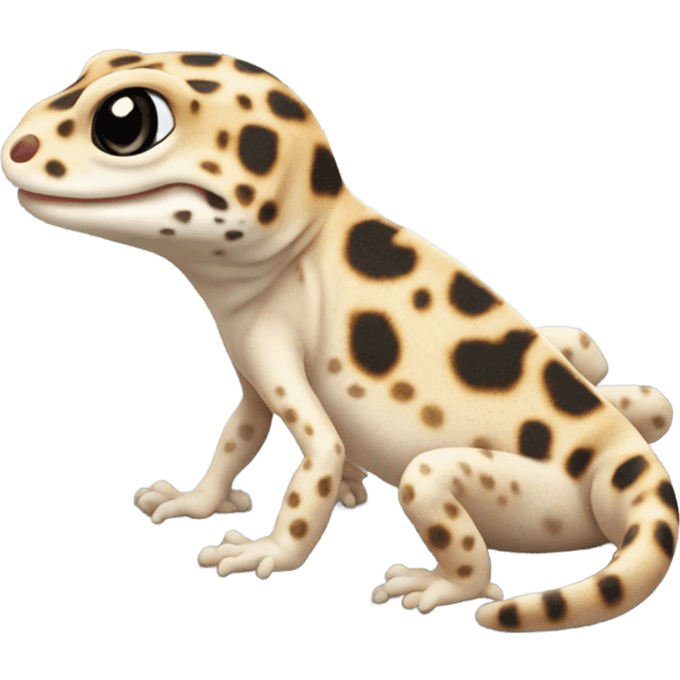 Tan spotted leopard gecko emoji