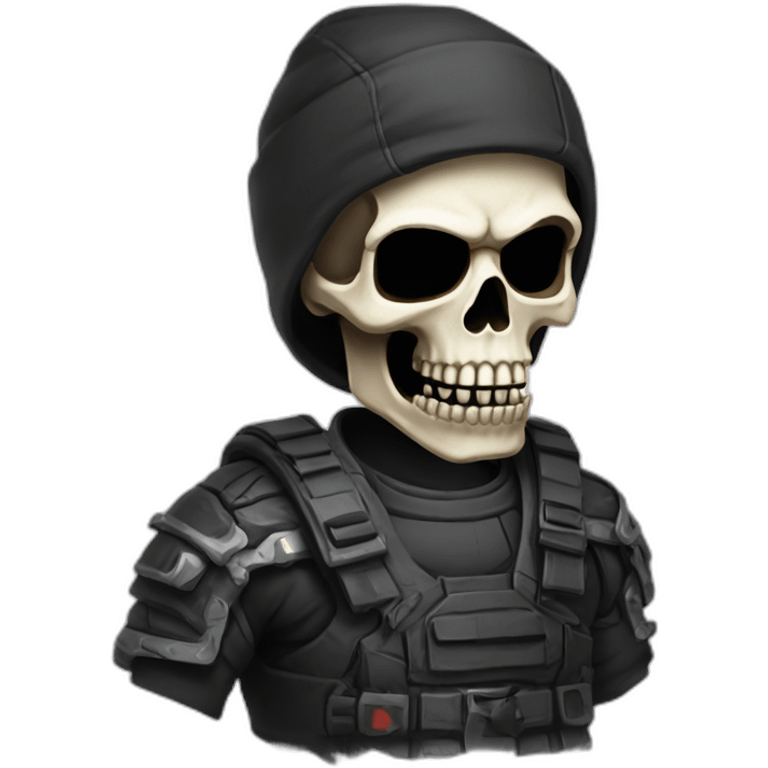 epic cool badass skull emoji