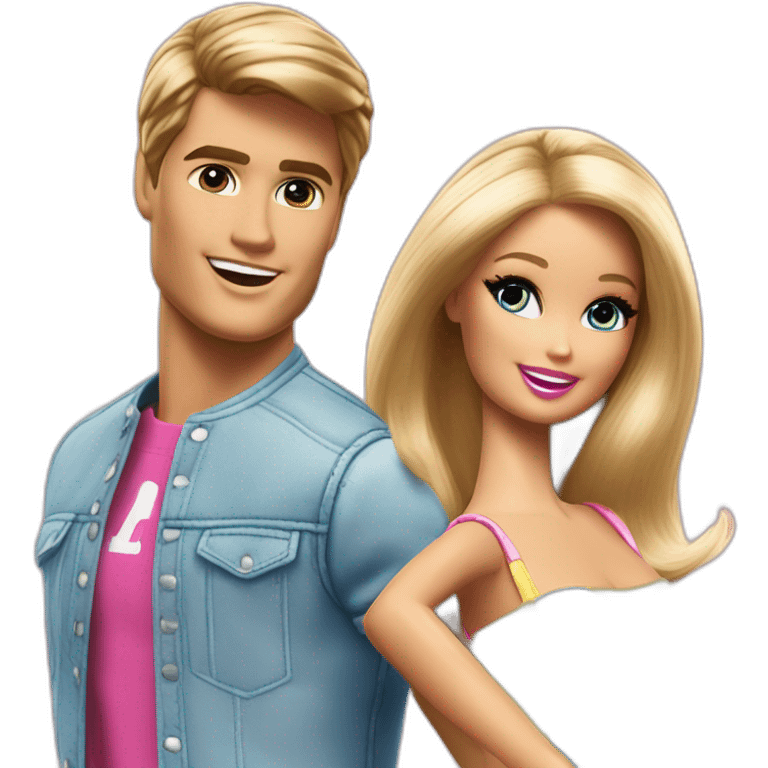 barbie et ken danse la macarena emoji