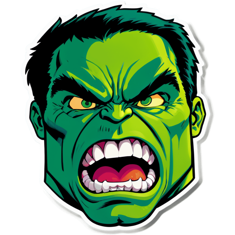 Hulk angry emoji