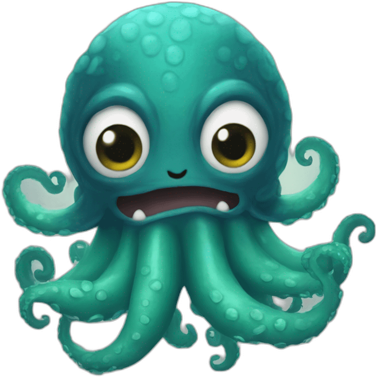 Cute kraken mashup bouda emoji