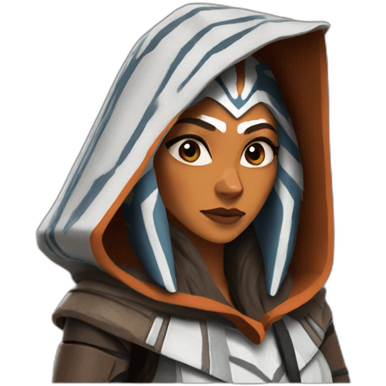 ahsoka tano wearing hood emoji