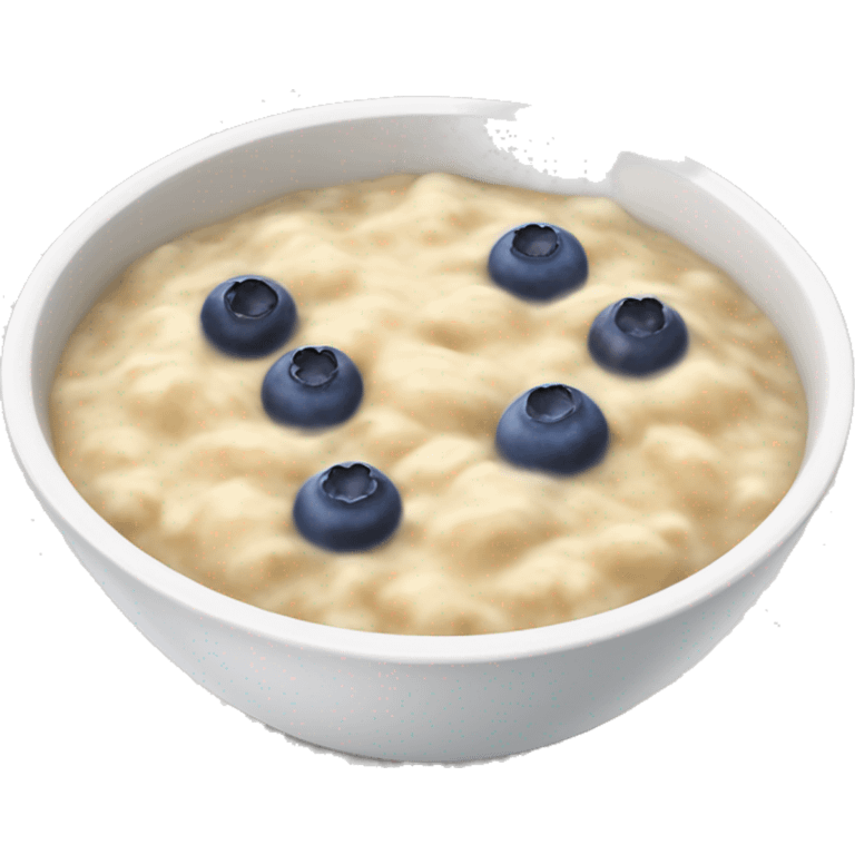 Porridge with blueberries  emoji