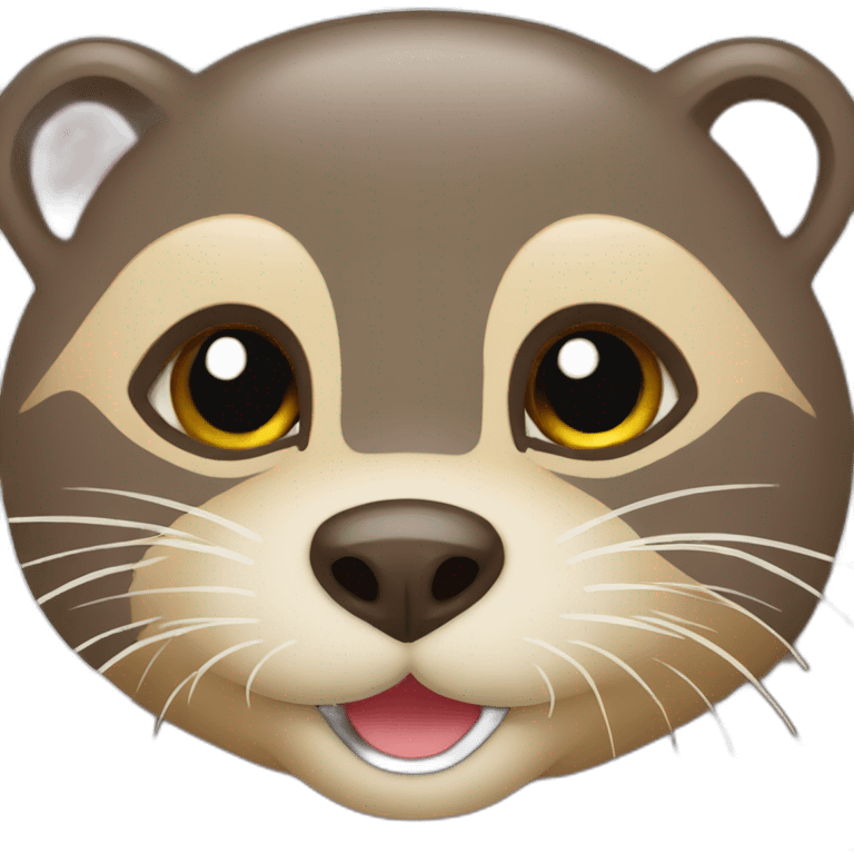 Loutre sur un chat emoji