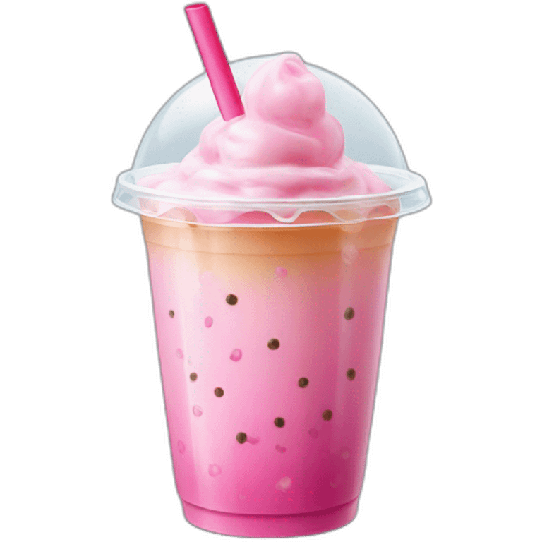 bubble gum bubble tea emoji