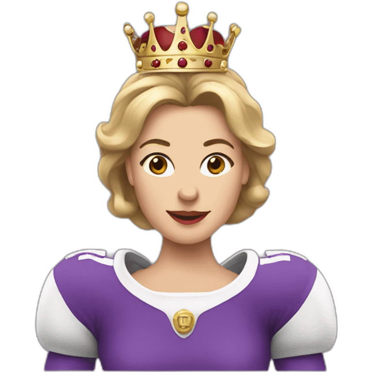 queen elizabet play football emoji