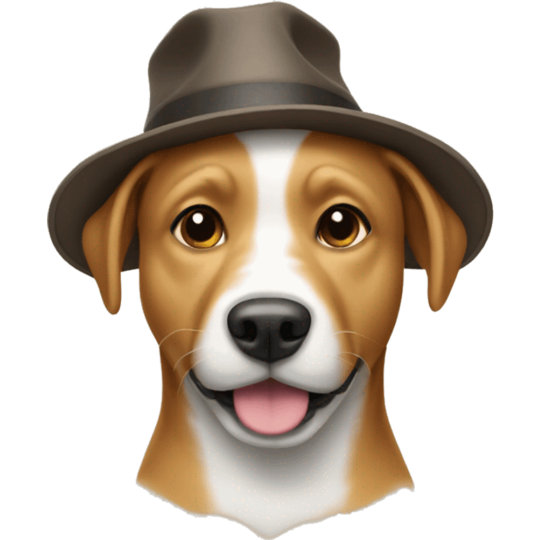 Dog with hat emoji