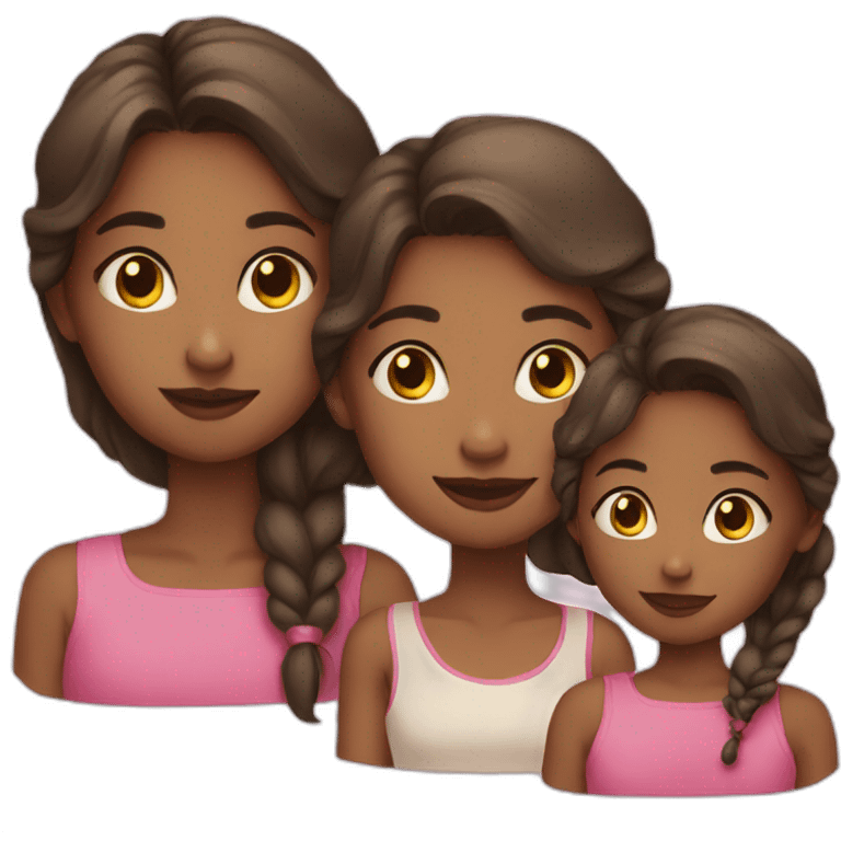 girl and a daughter emoji