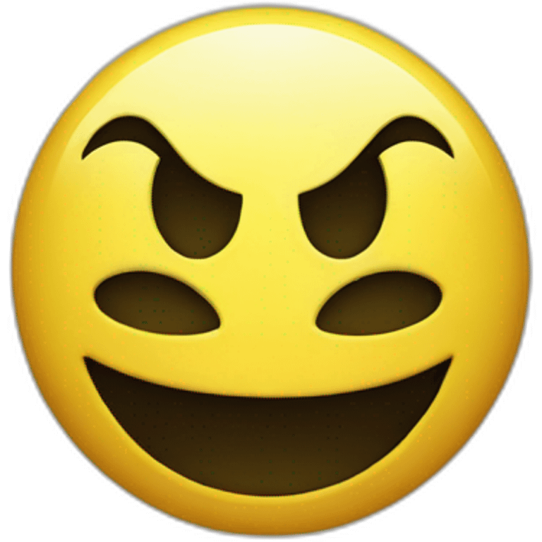 yellow smiley evil emoji