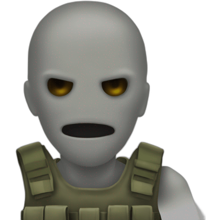 The ghost character of mw2 emoji