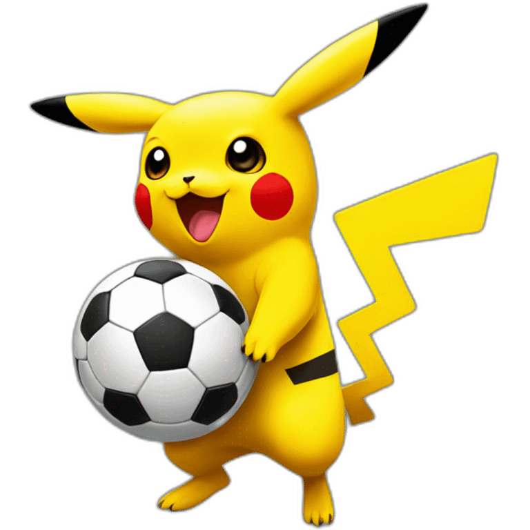 pikachu soccer player emoji